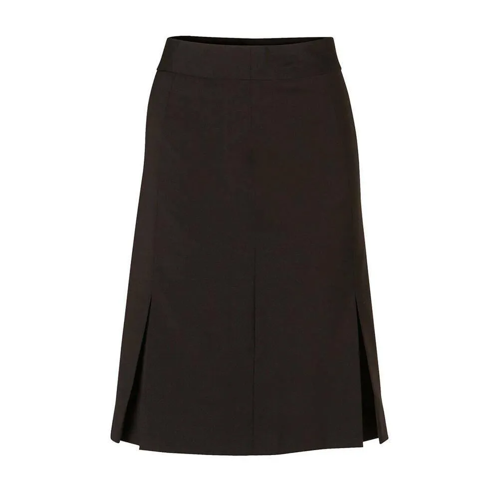 M9473 Women's Wool Blend Strecth Pleated Skirt