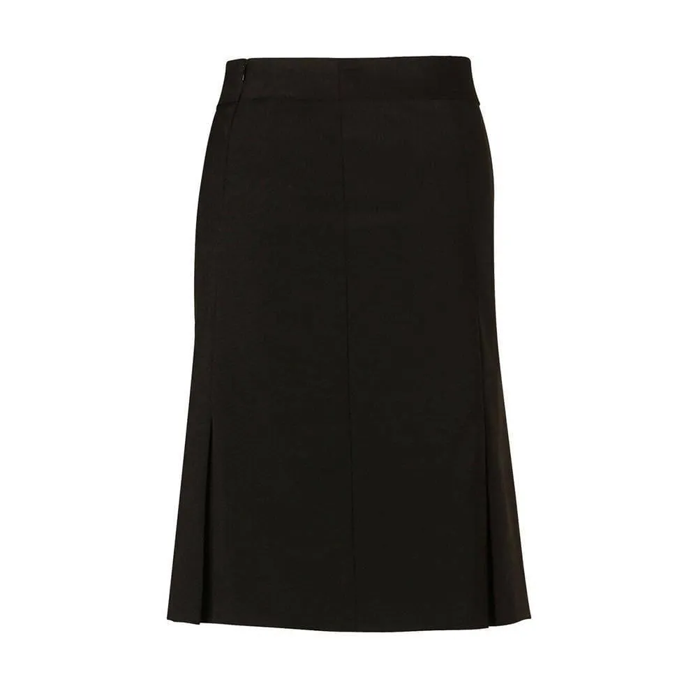 M9473 Women's Wool Blend Strecth Pleated Skirt