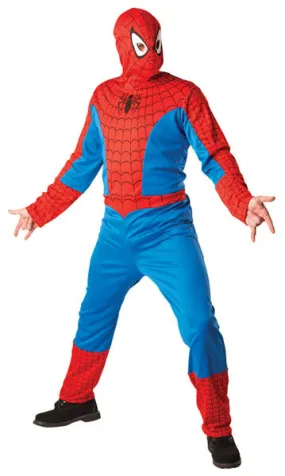 Mens Classic Spiderman Marvel Comic Superhero Costume