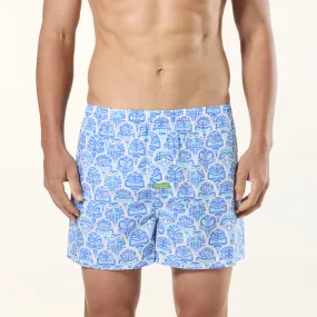 Men's Ice Cold Tikis Bamboo Boxer Shorts - Blue