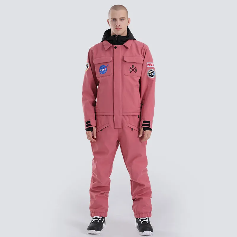 Men's SMN Slope Star Nasa Icon Ski Suits Winter Jumpsuit