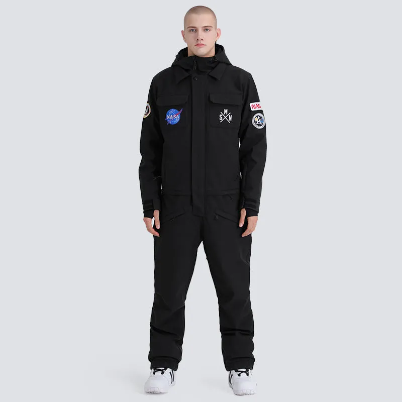 Men's SMN Slope Star Nasa Icon Ski Suits Winter Jumpsuit