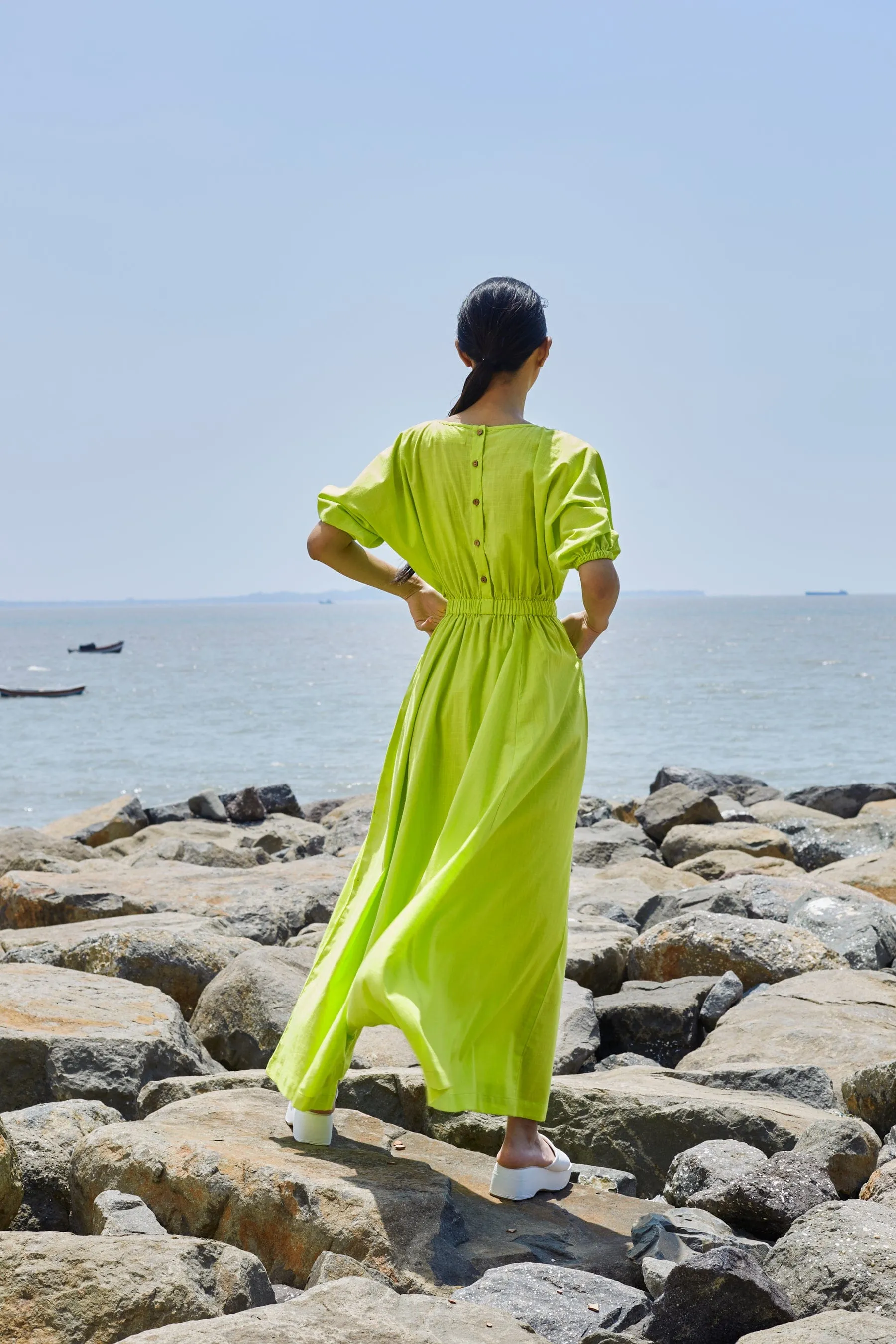 Neon Green Sphara Jumpsuit