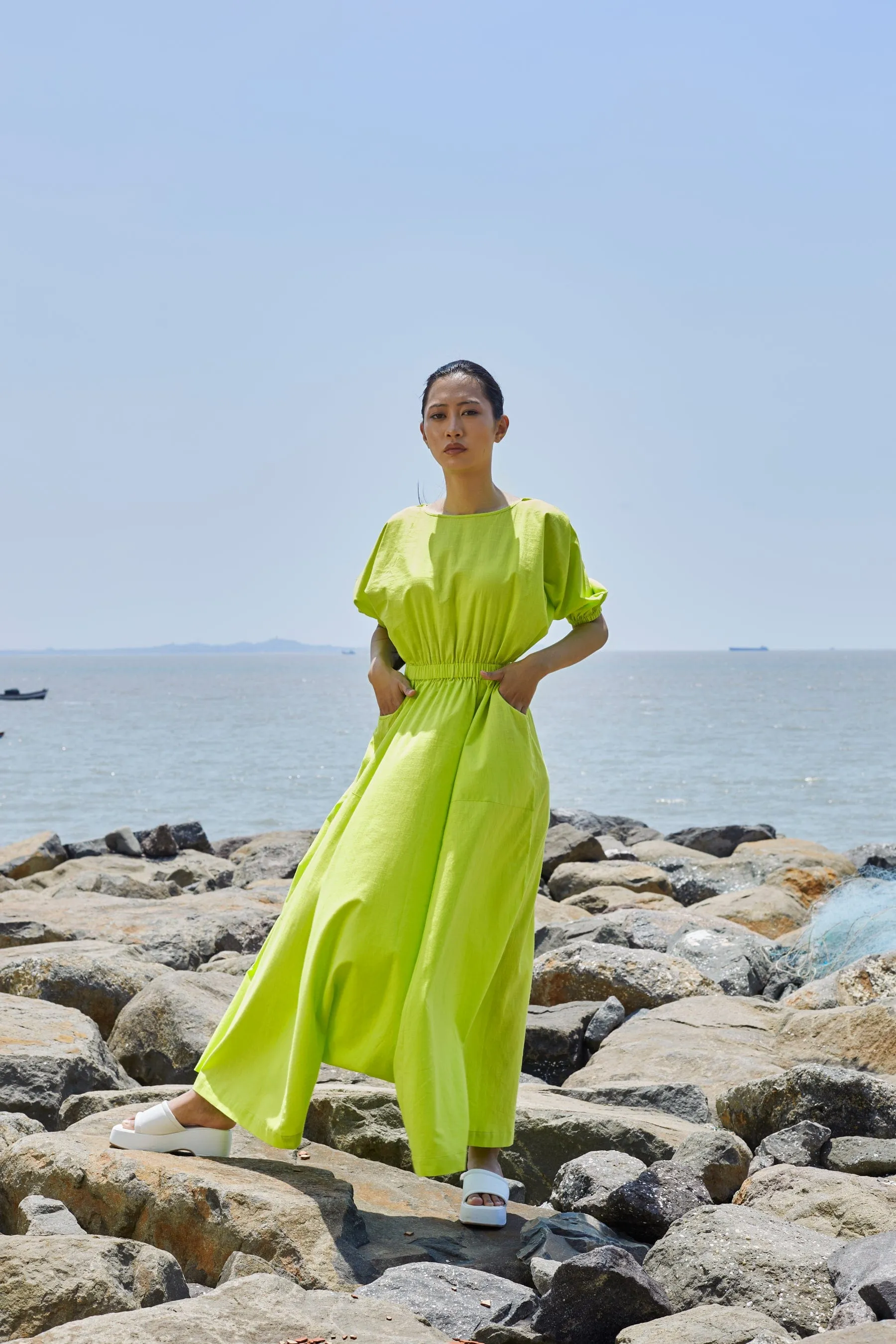 Neon Green Sphara Jumpsuit