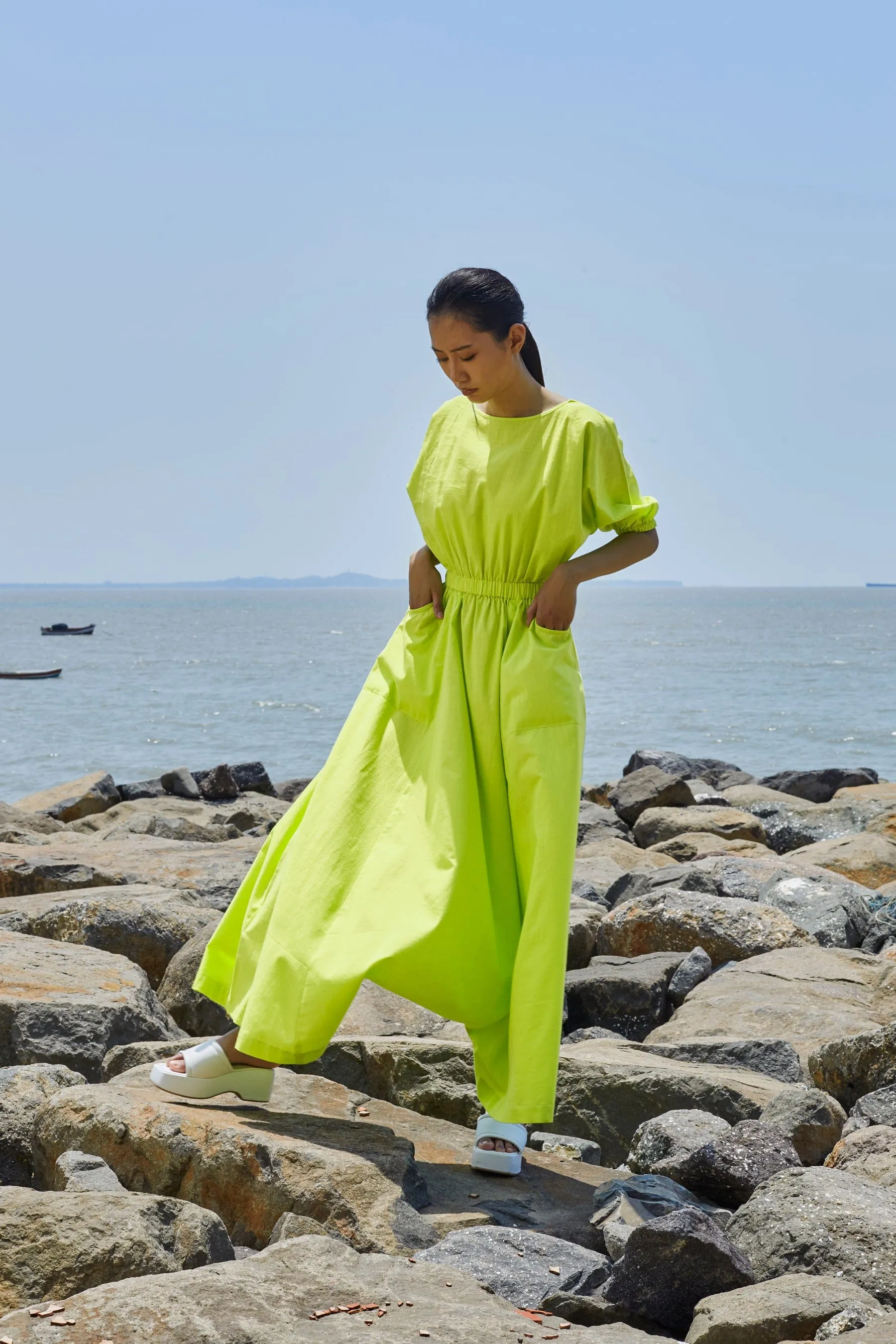 Neon Green Sphara Jumpsuit