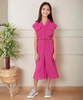 Neon Pink Colored Jumpsuit for Birthday Party