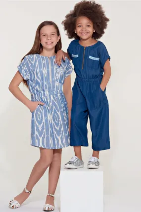 New Look Sewing Pattern 6612 Girls' Jumpsuit, Romper and Dress