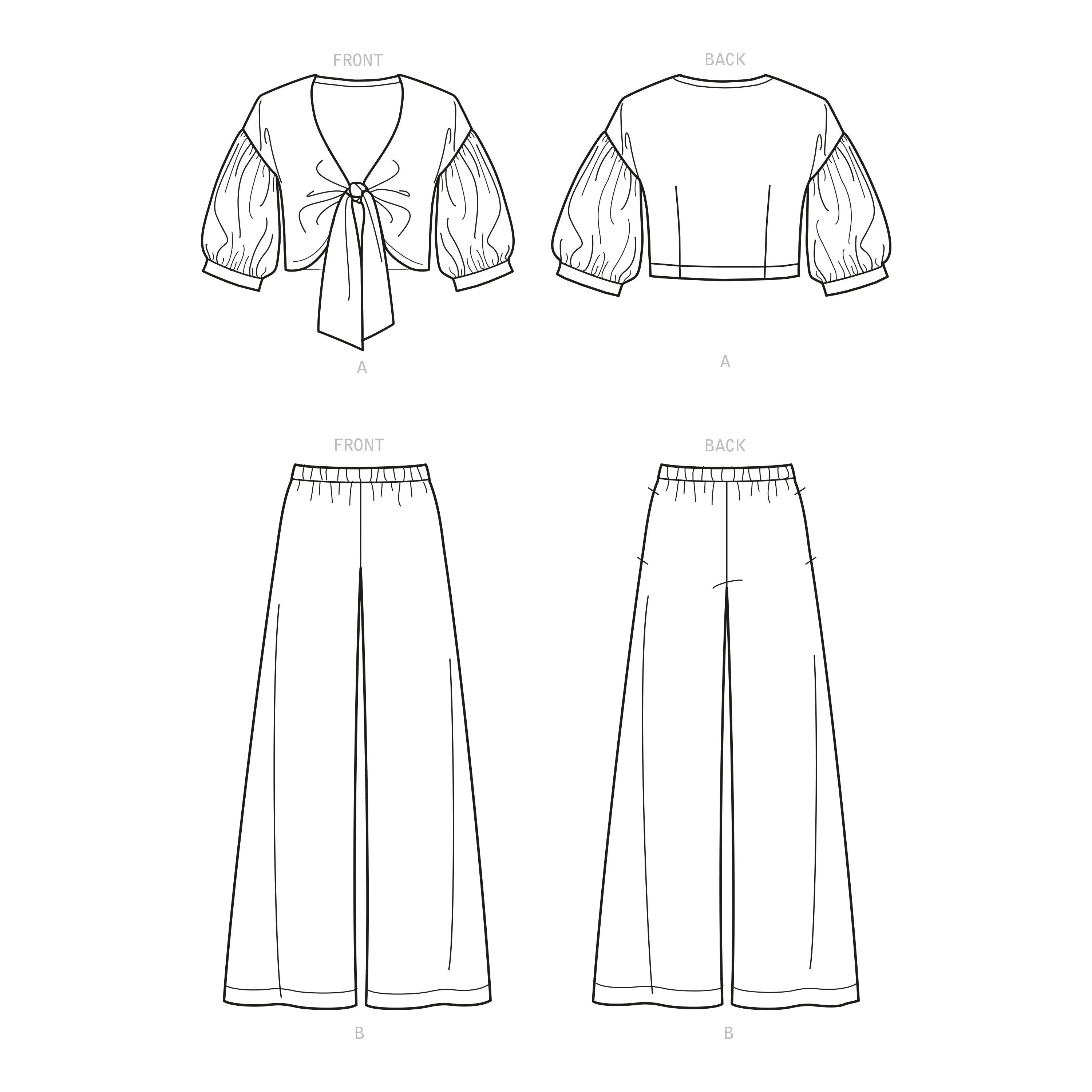 New Look Sewing Pattern 6677 Misses' Cropped Jacket and Trousers