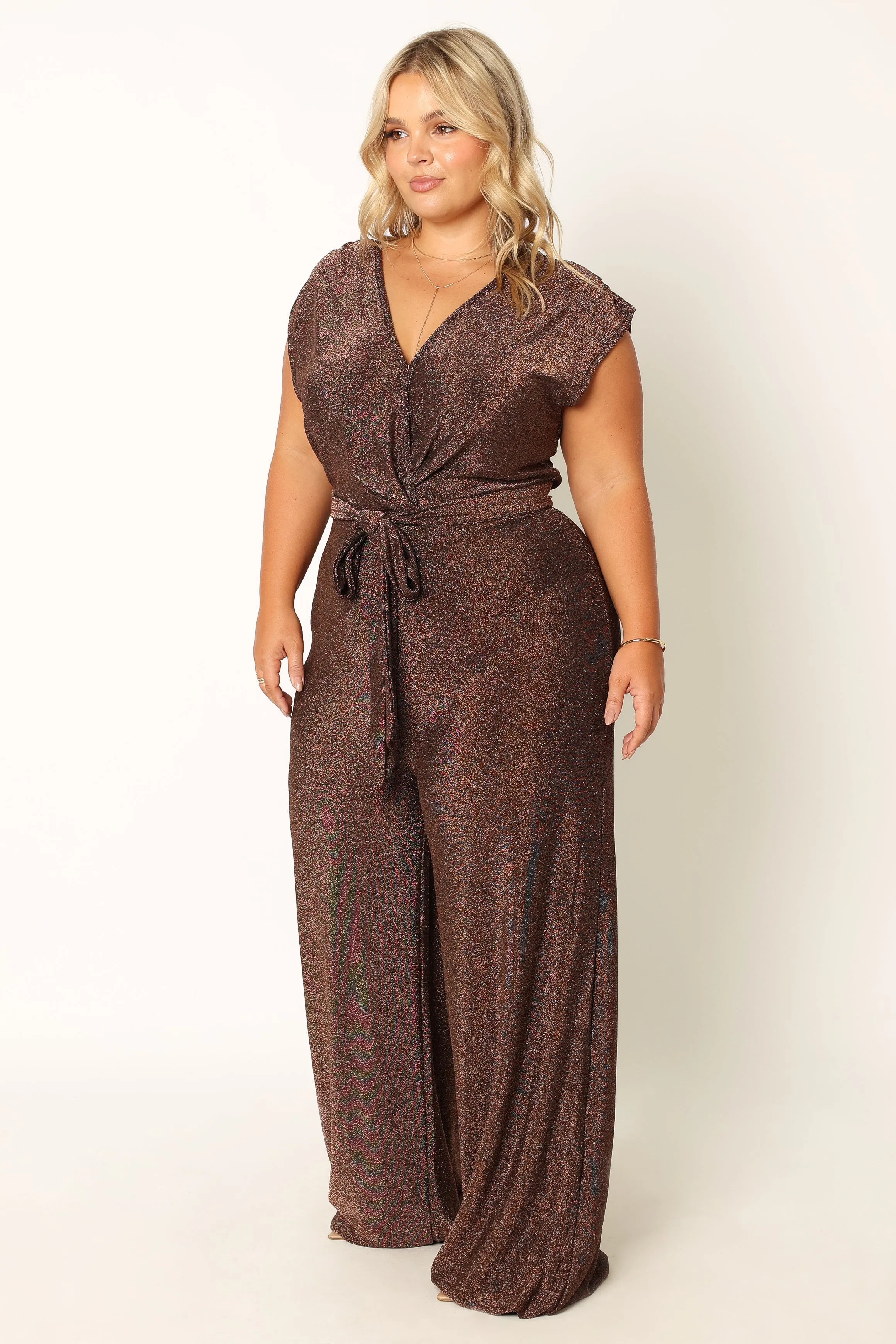 Nora Wide Leg Jumpsuit - Chocolate