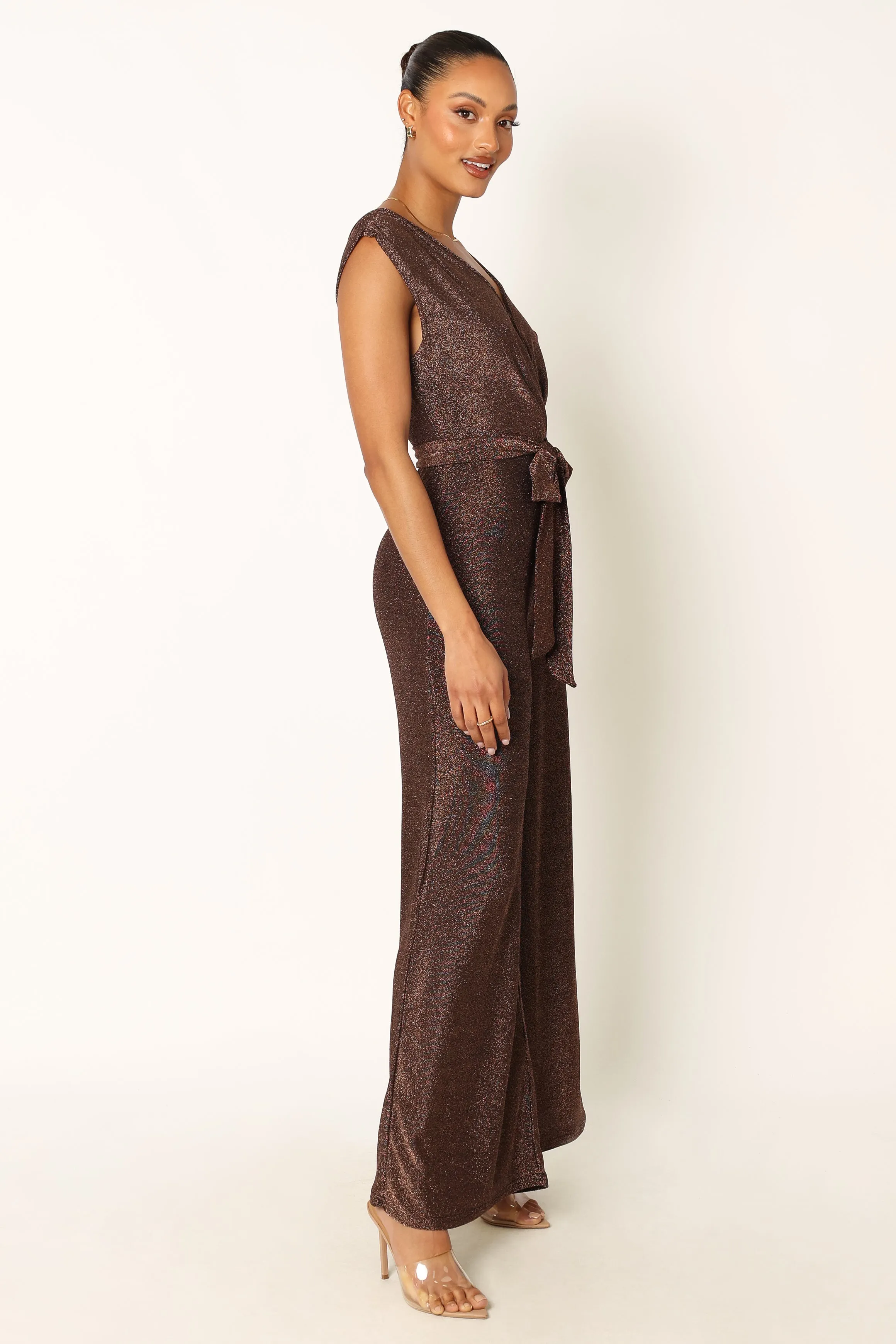 Nora Wide Leg Jumpsuit - Chocolate