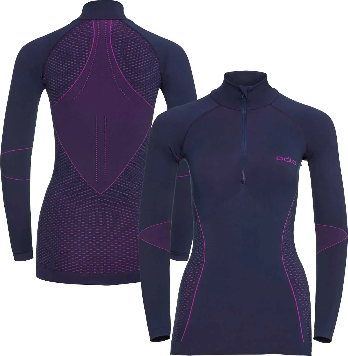 ODLO Women's Performance Warm Long Sleeve Seasonal Colour Half Zip {O-196221}