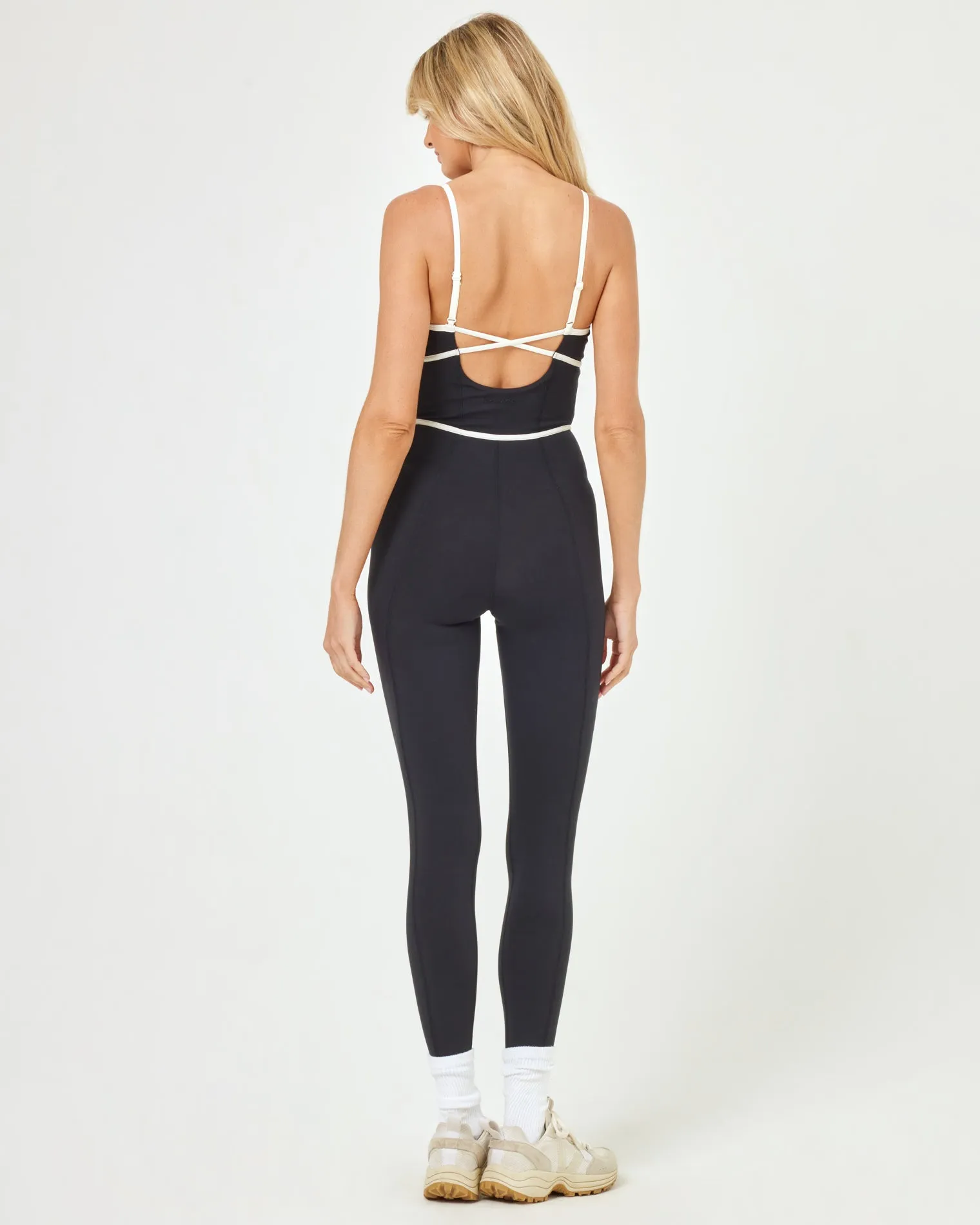 *Online Exclusive* <br> LSPACE ACTIVE Ace Jumpsuit - Black/Cream