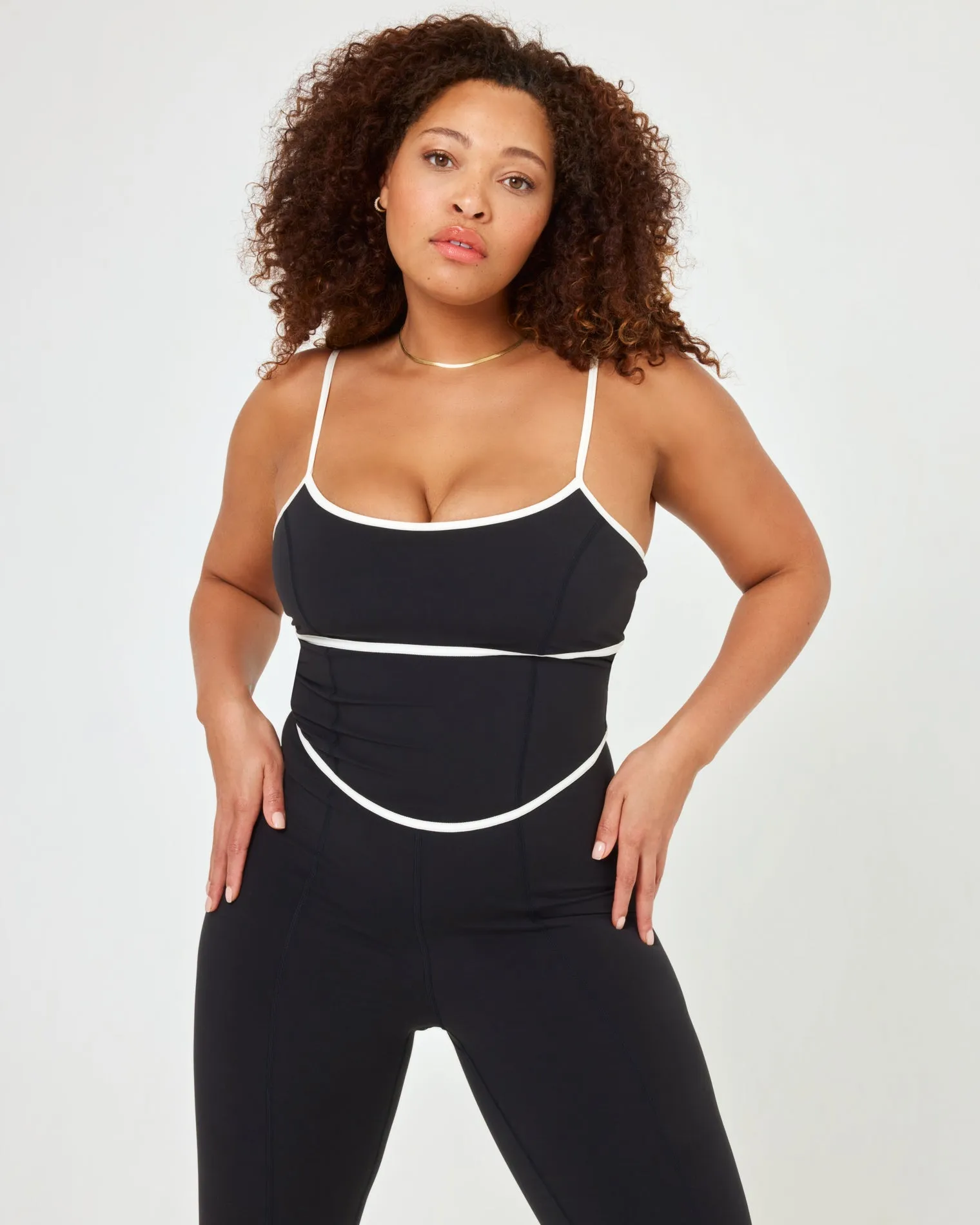 *Online Exclusive* <br> LSPACE ACTIVE Ace Jumpsuit - Black/Cream