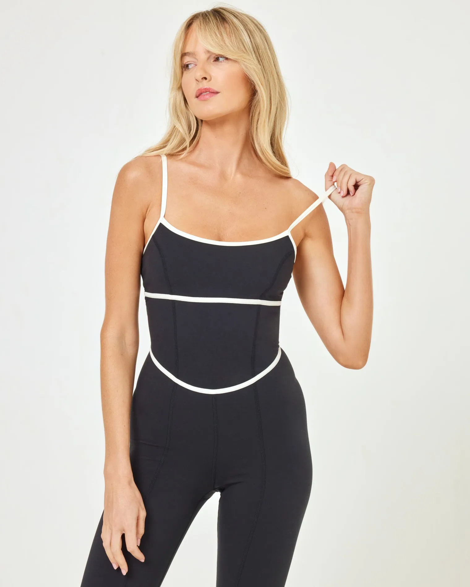 *Online Exclusive* <br> LSPACE ACTIVE Ace Jumpsuit - Black/Cream