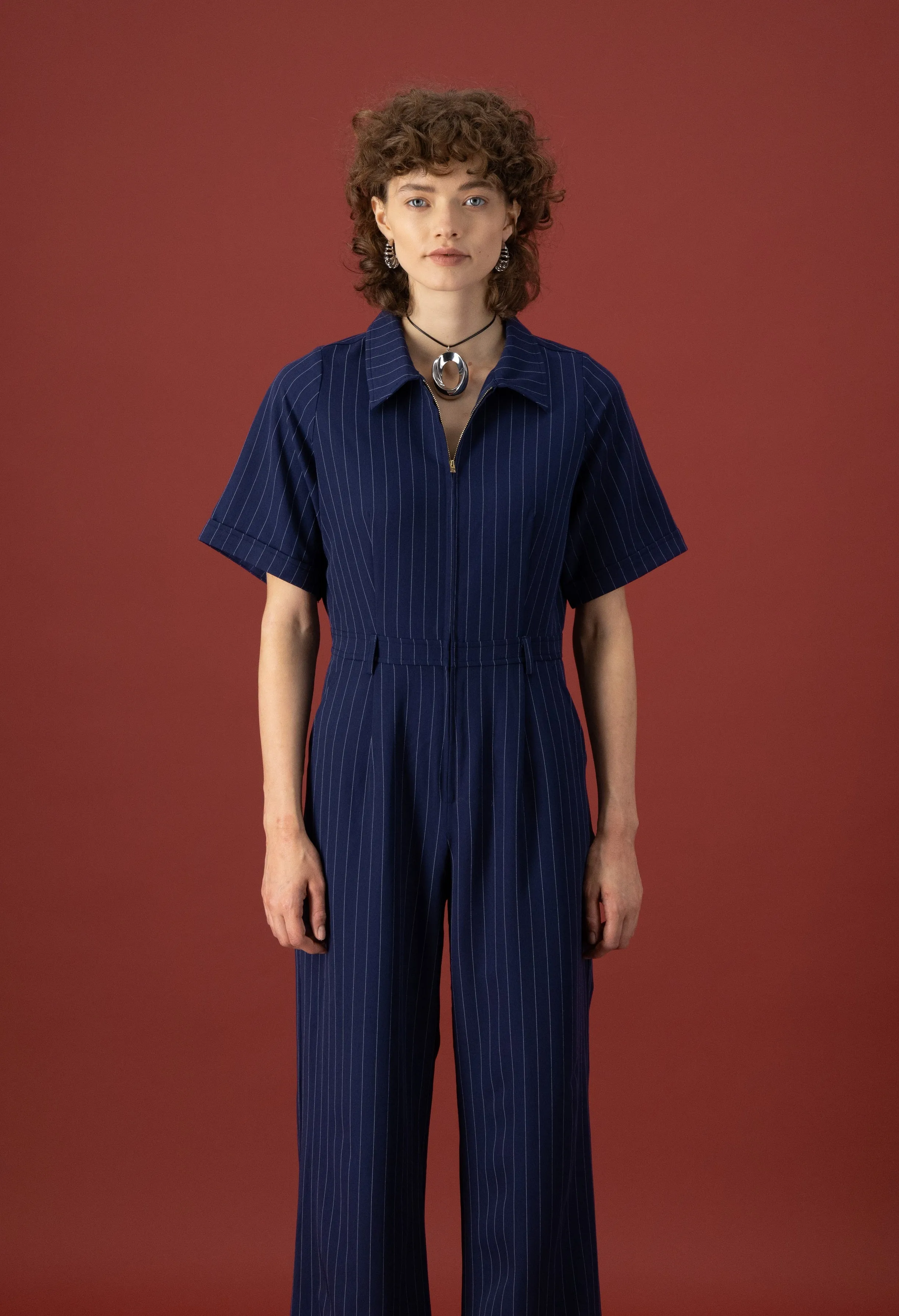 Pivot Pinstripe Jumpsuit