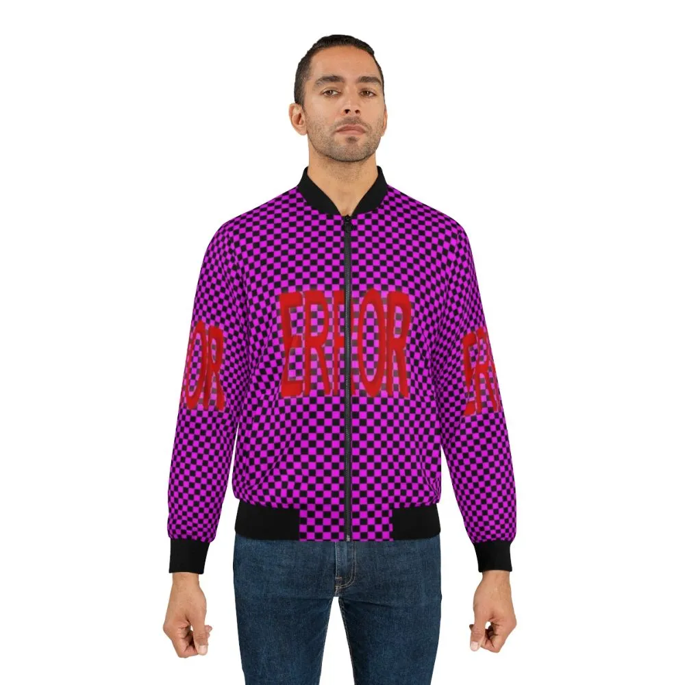 "Error Glitch Bomber Jacket - Video Game Inspired Outerwear"