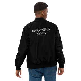 "Involuntary Sanity" by Book of Rico:74™ recycled bomber jacket