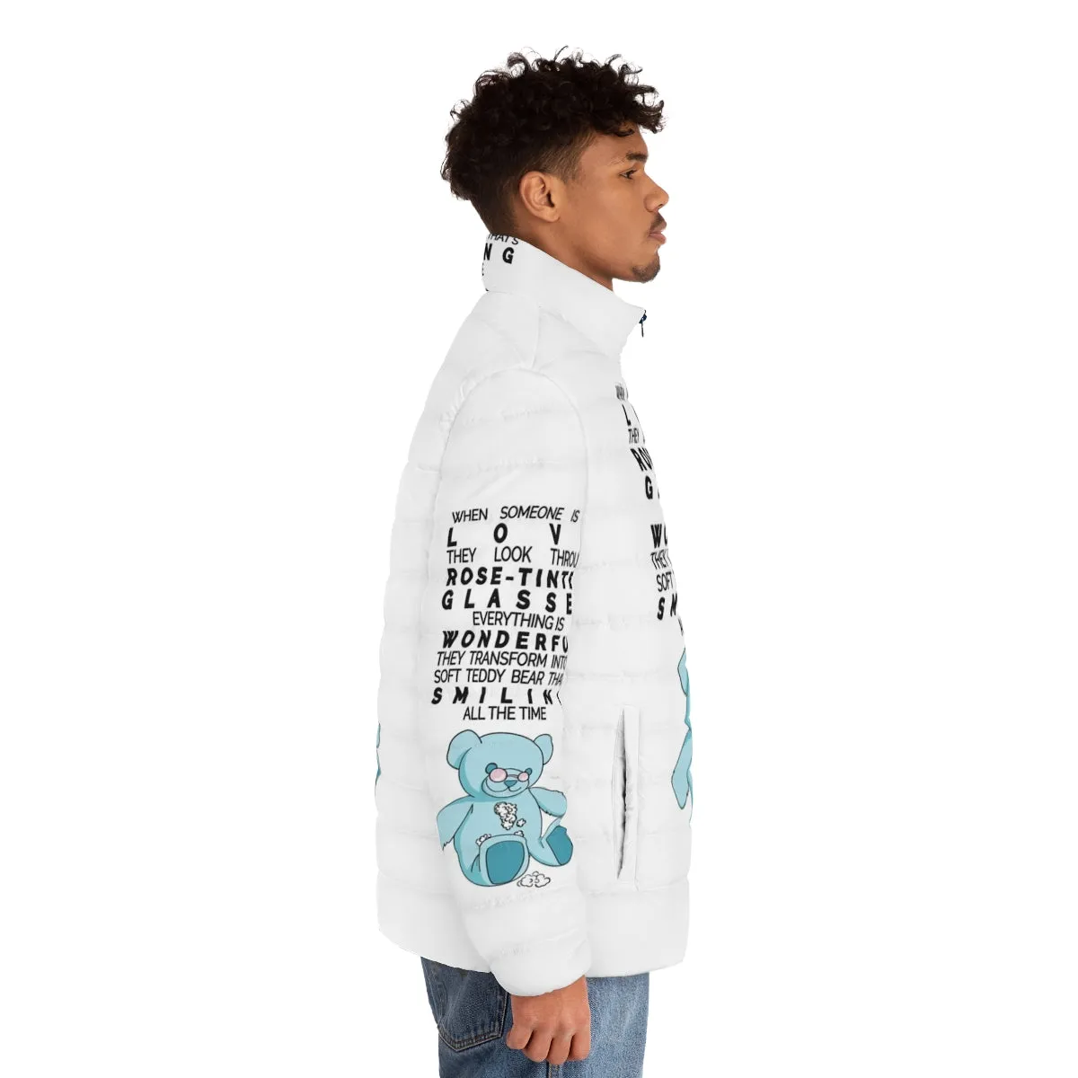 "Money Heist El Profesor Quote Puffer Jacket - Netflix Series Apparel"