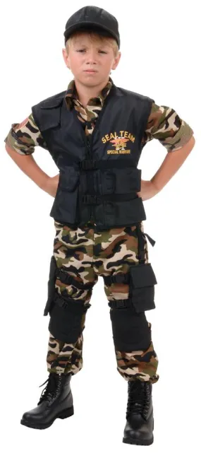 Seal Team Boys Costume Lg 10-12