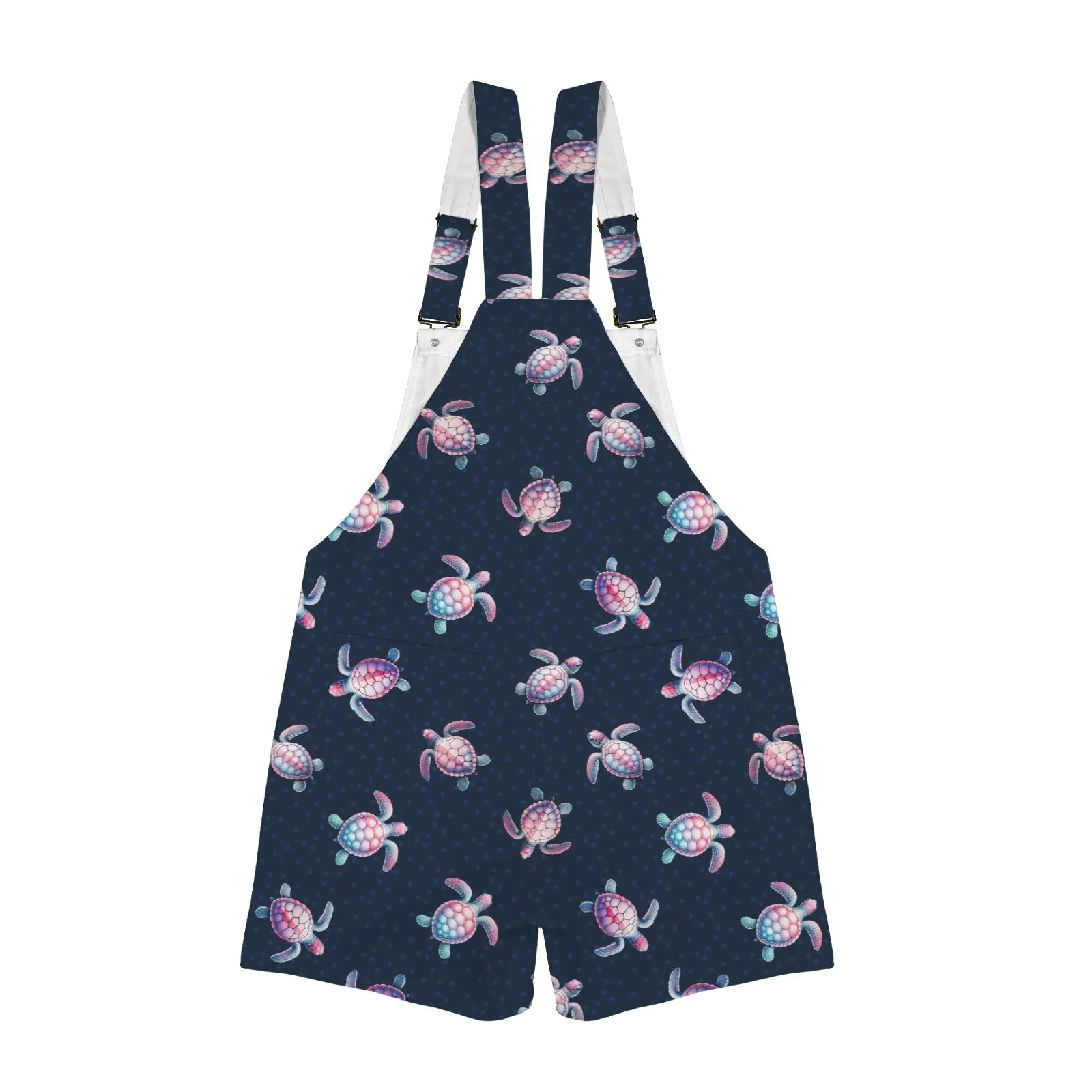 seaturtleprint Unisex Shorts Suspender Jumpsuit (Model L78)