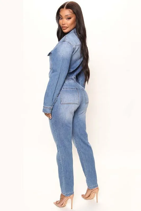 SEXY DENIM JUMPSUIT