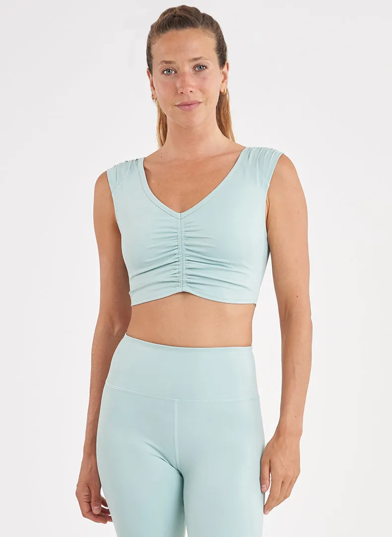 Sheen Shirred Bra Top - FINAL SALE