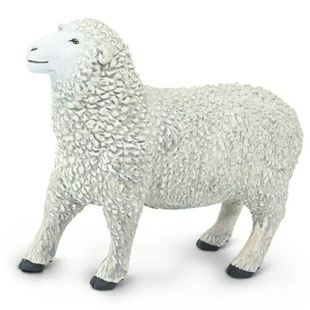 Sheep Figurine Farm Animal Toys by Safari Ltd 3yrs 