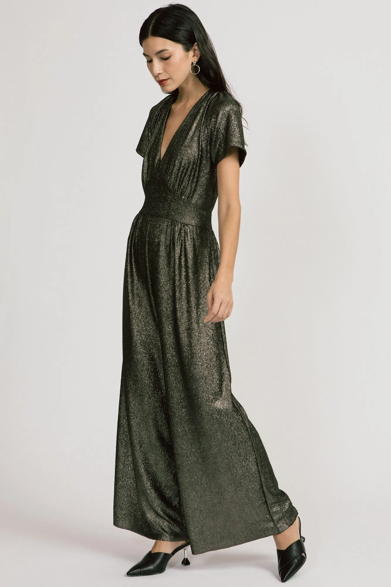 Spirited Jumpsuit Metallic