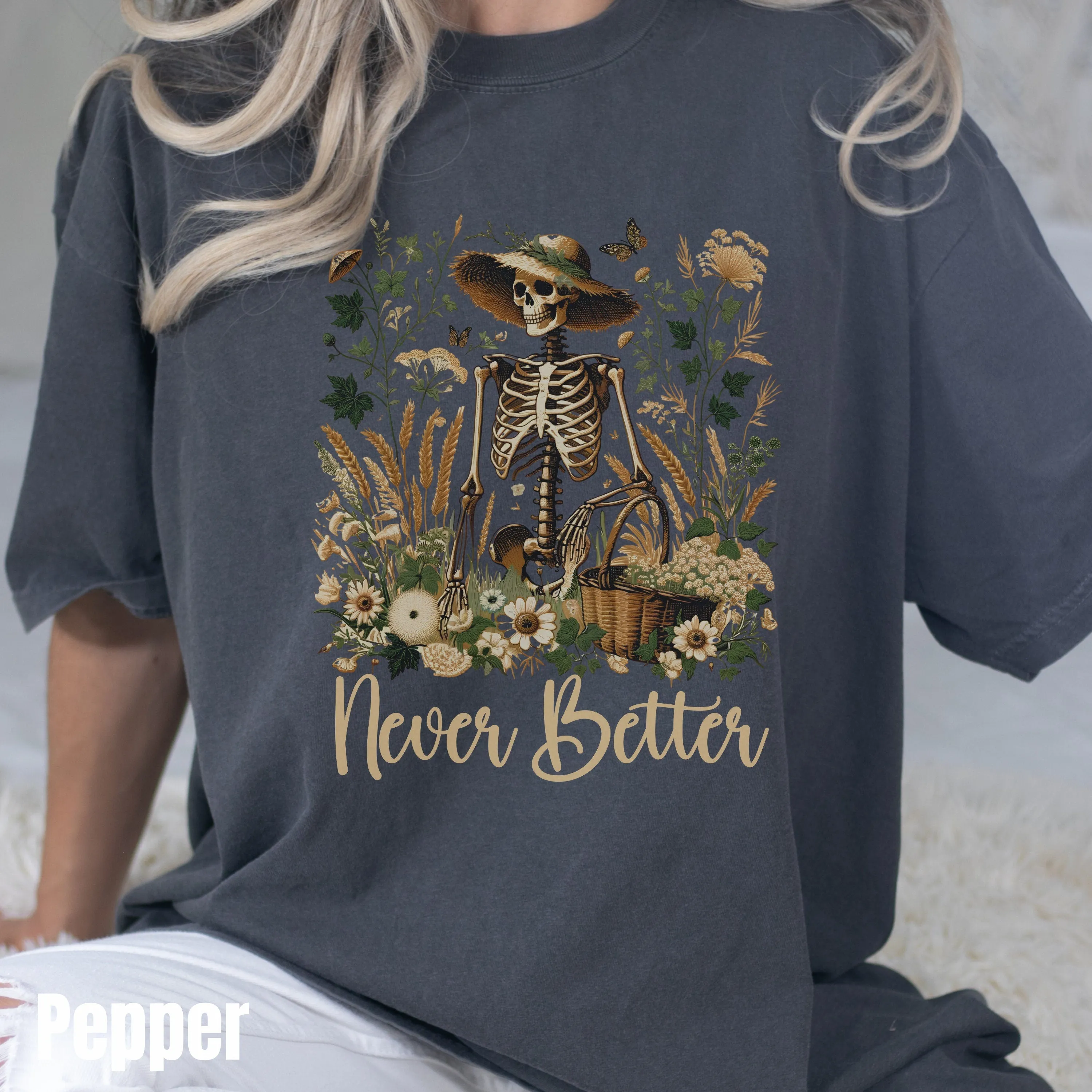 Staying Alive Shirt, Trendy Coffee Shirt, Funny Skeleton T-Shirt, Coffee Lovers Gift Skull, Mother's Day, Women Comfort Colors Tee