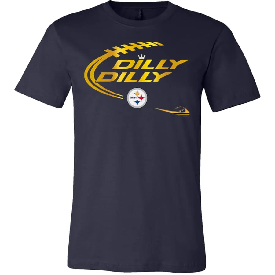 Steelers Shirt "Dilly Dilly" Mens Womens| NFL Pittsburgh Steelers Super Bowl T Shirts (6 Colors)