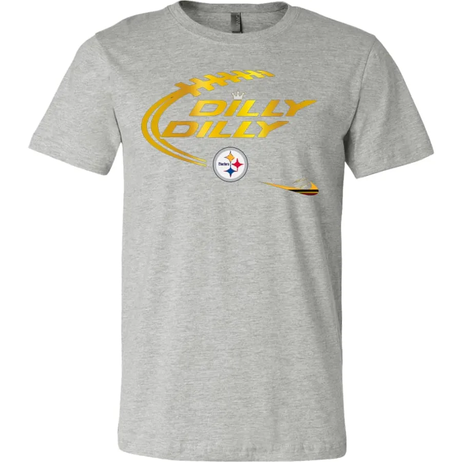 Steelers Shirt "Dilly Dilly" Mens Womens| NFL Pittsburgh Steelers Super Bowl T Shirts (6 Colors)