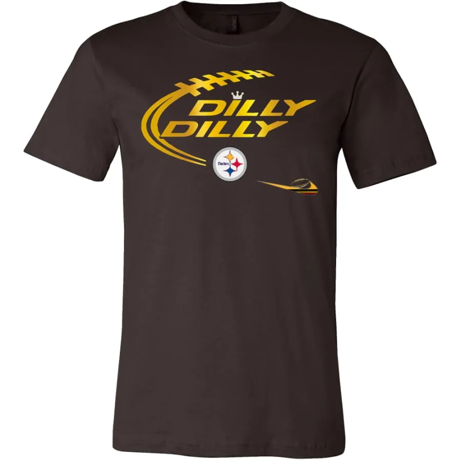 Steelers Shirt "Dilly Dilly" Mens Womens| NFL Pittsburgh Steelers Super Bowl T Shirts (6 Colors)