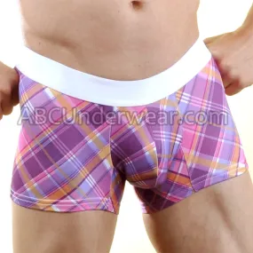 Sunset Plaid Microfiber Mens Trunk - BLOWOUT SALE!