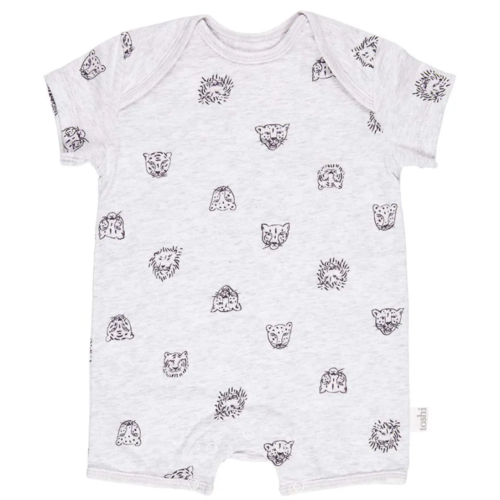 Toshi Baby Onesie Short Sleeve Big Cats