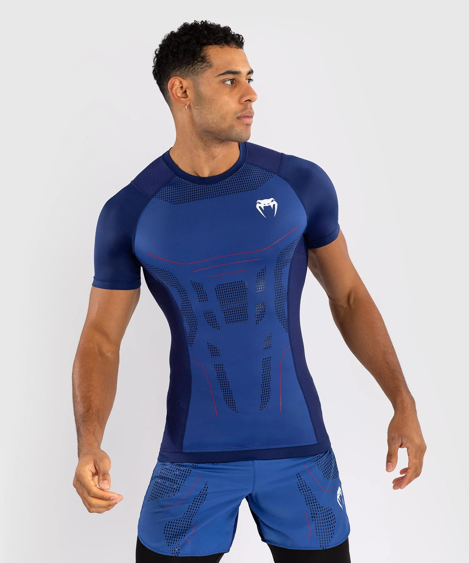 Venum Technical 3.0 Short Sleeve Rashguard - Night Blue