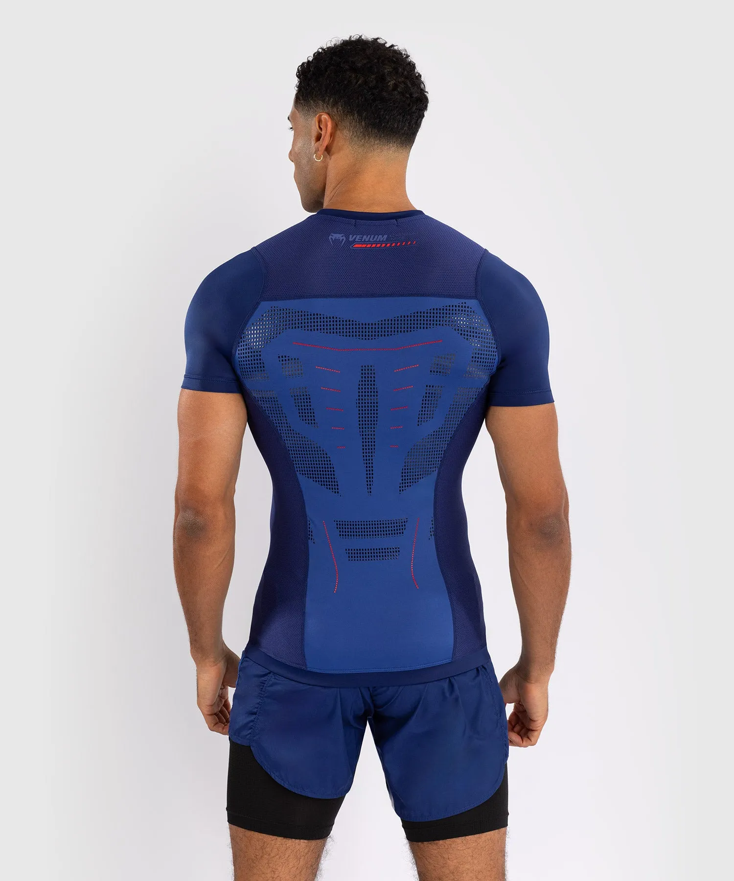 Venum Technical 3.0 Short Sleeve Rashguard - Night Blue