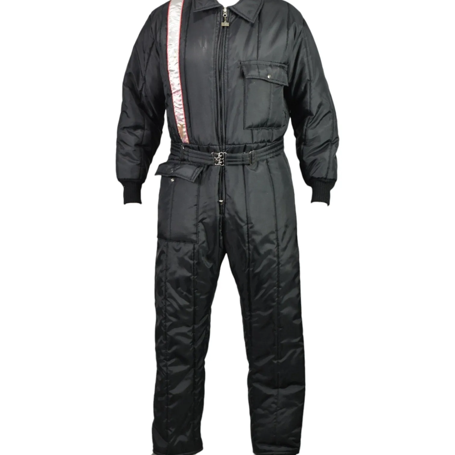 Vintage Walls Blizzard Pruf SnowSuit Black Jumpsuit Coveralls Snow Ski Insulated XL Mens