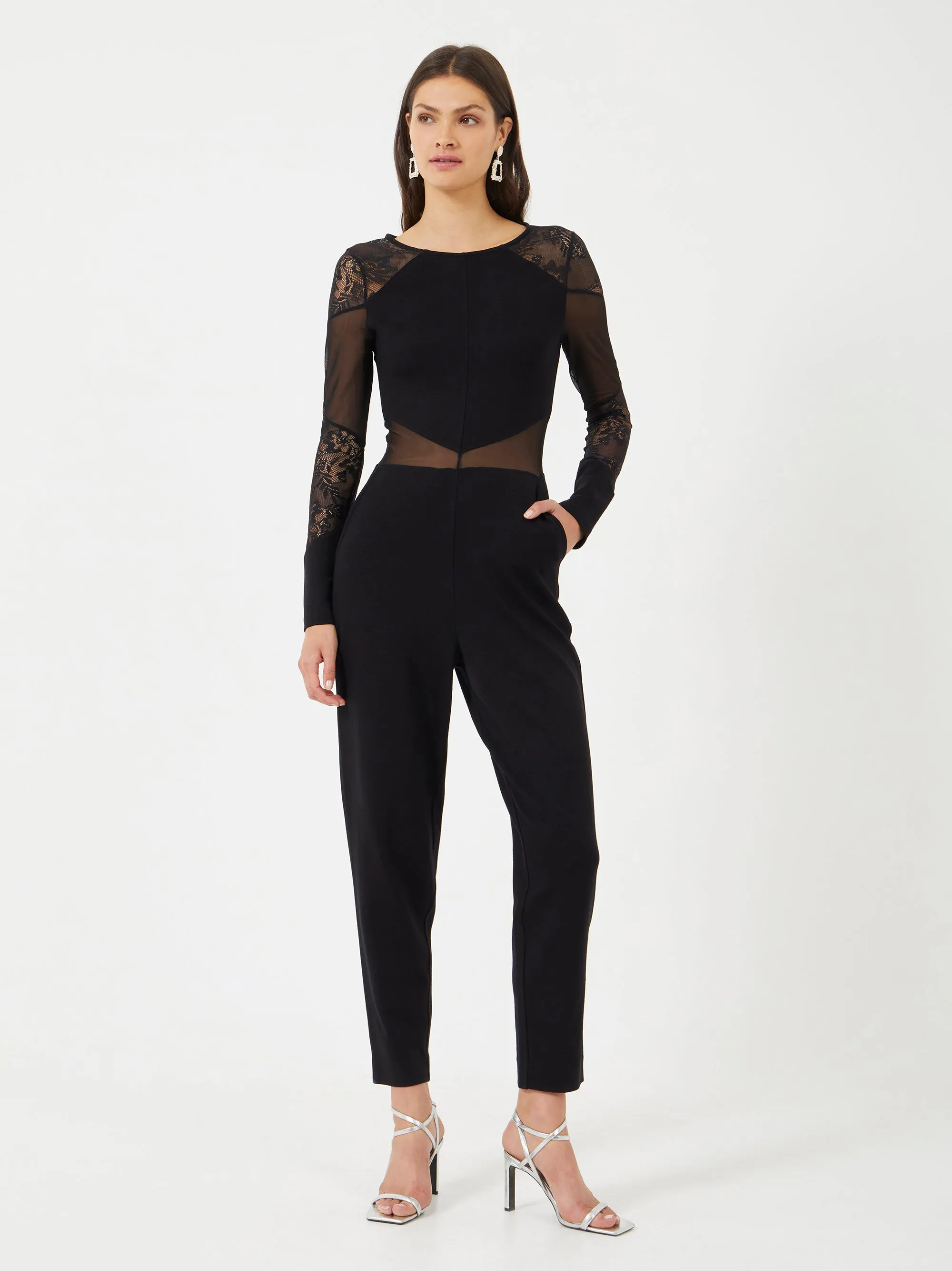 Vivien Panelled Long Sleeved Jumpsuit