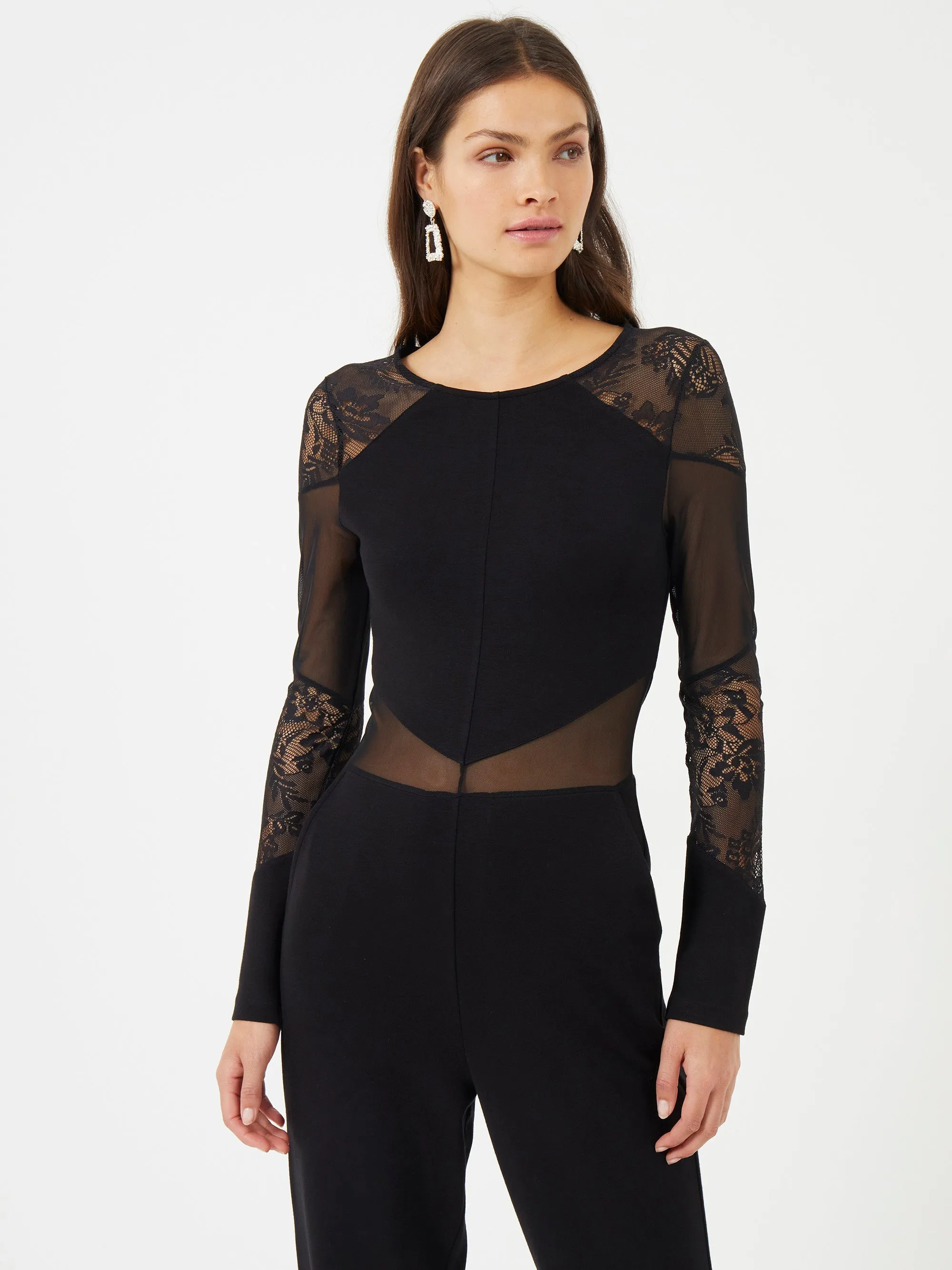 Vivien Panelled Long Sleeved Jumpsuit