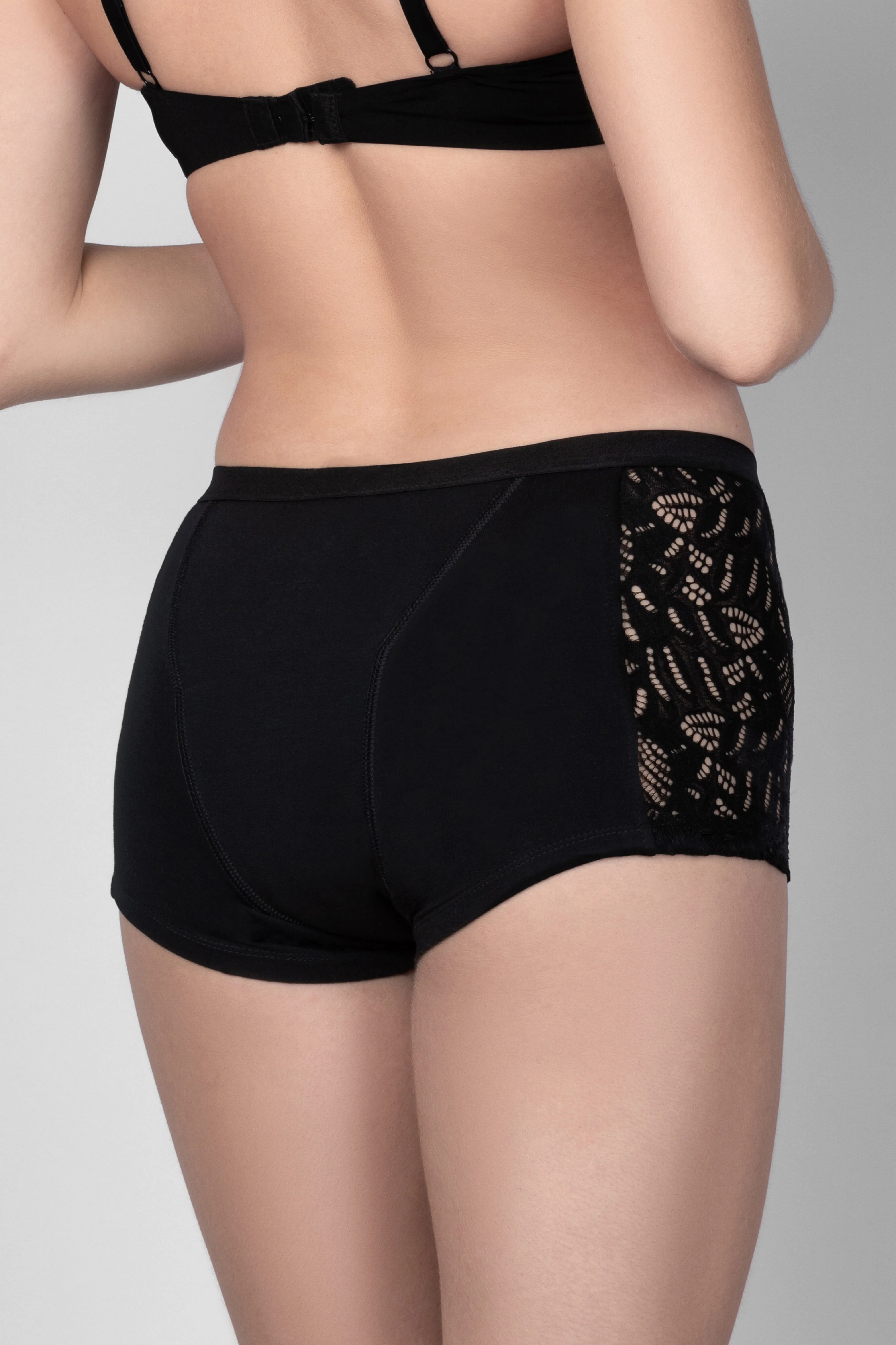 Women Boyshorts Lenzing Modal Lace Period Underwear