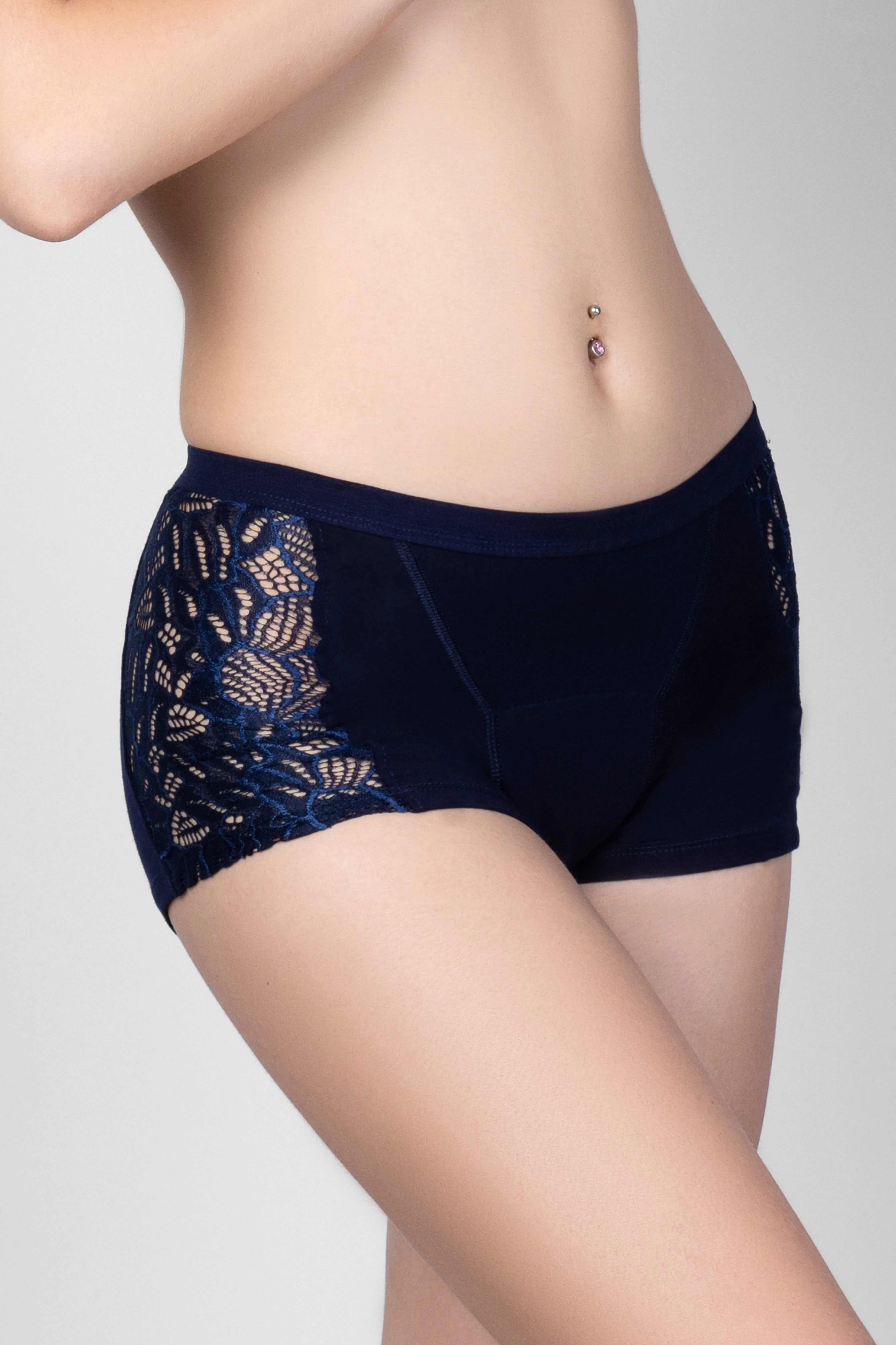 Women Boyshorts Lenzing Modal Lace Period Underwear