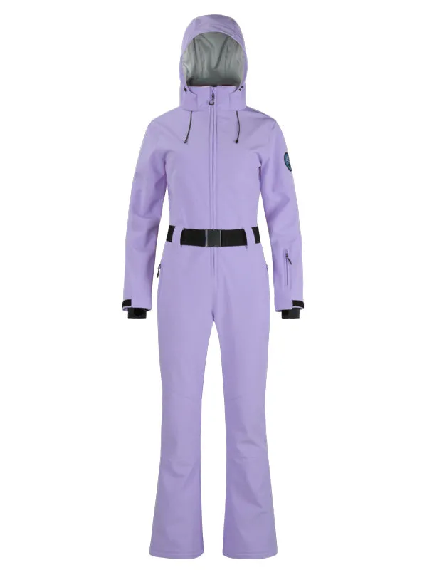 Women's Gsou Snow Classic Belted Flare One Piece Ski Suit