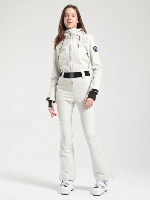 Women's Gsou Snow Classic Flare Belted Ski Suit