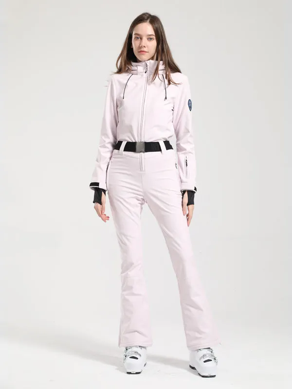 Women's Gsou Snow Classic Flare Belted Ski Suit