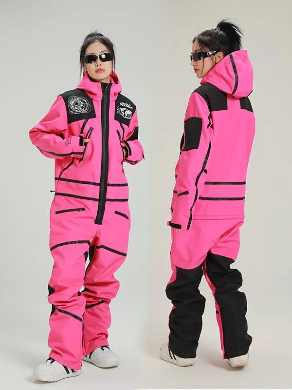 Women's LTVT One Piece Ski Jumpsuit Overall Snowsuit