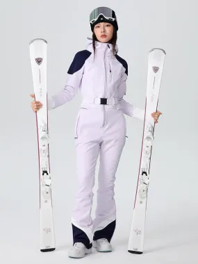 Women's Searipe Retro Vibe Elegant Stretch Flare Ski Jumpsuit